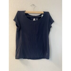 On Running‎ Active-T Breathe Top Women's Small Navy Blue Athletic Shirt
